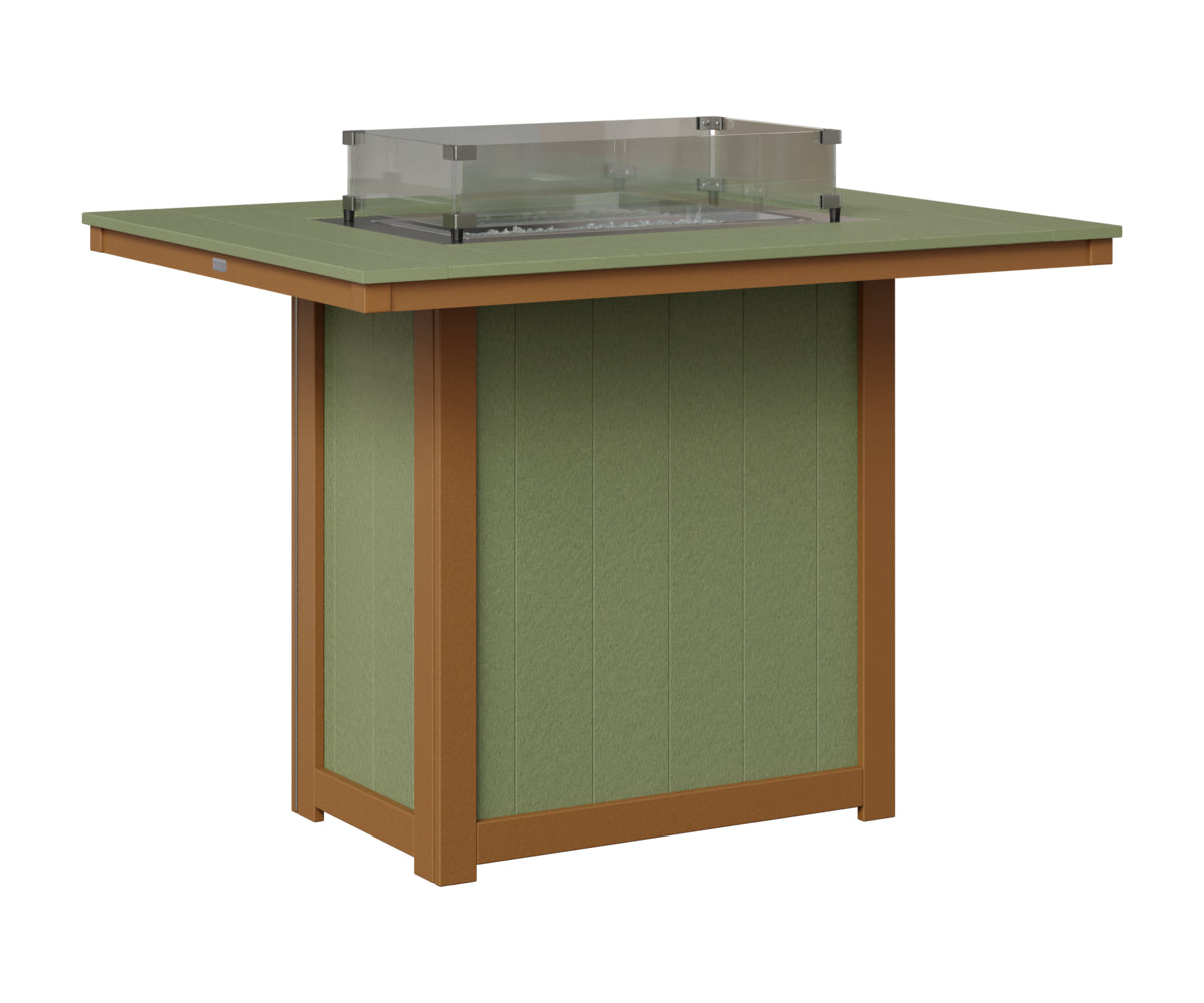 Donoma 42" x 54" Rectangular Fire Table Bar