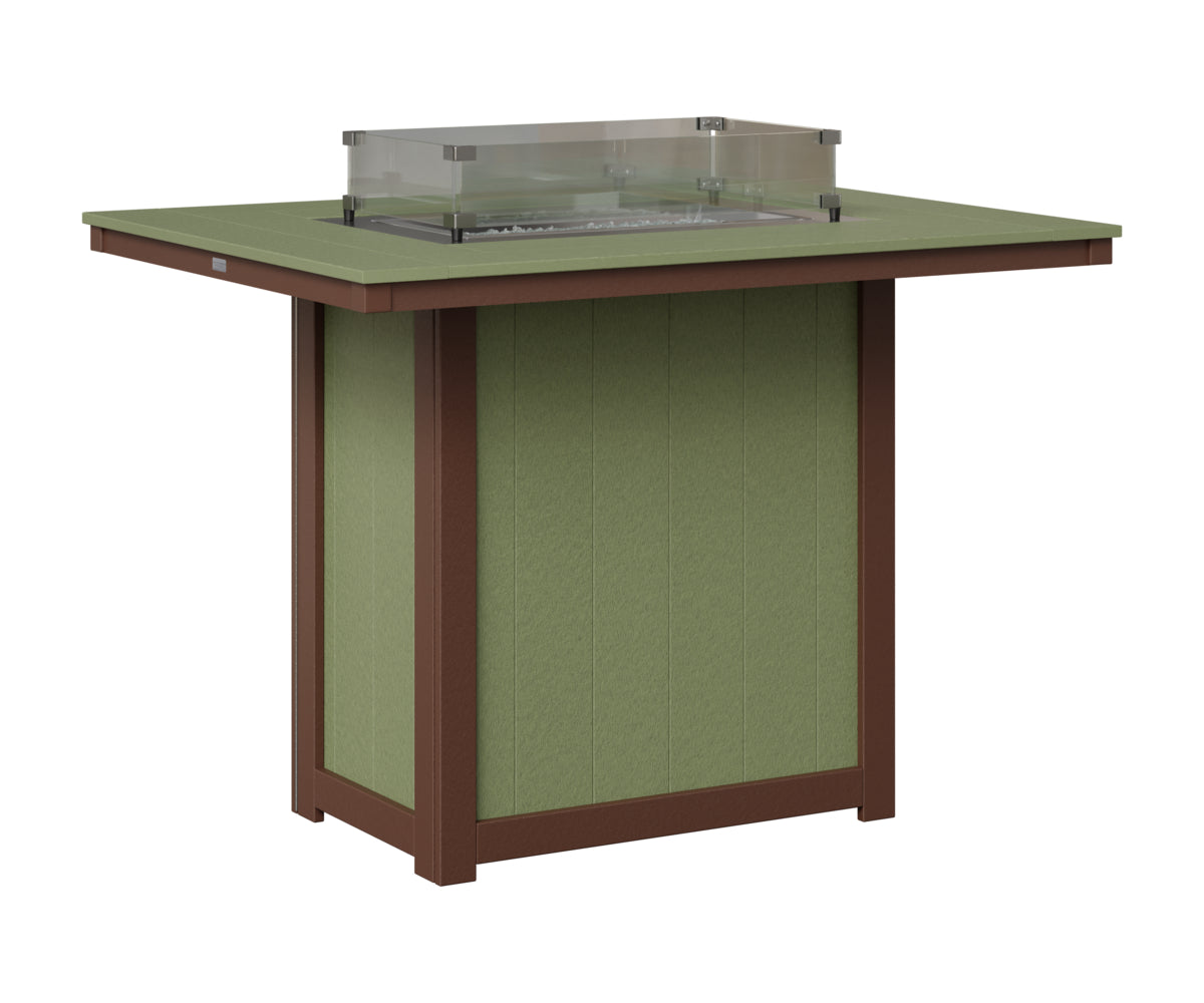 Donoma 42" x 54" Rectangular Fire Table Bar