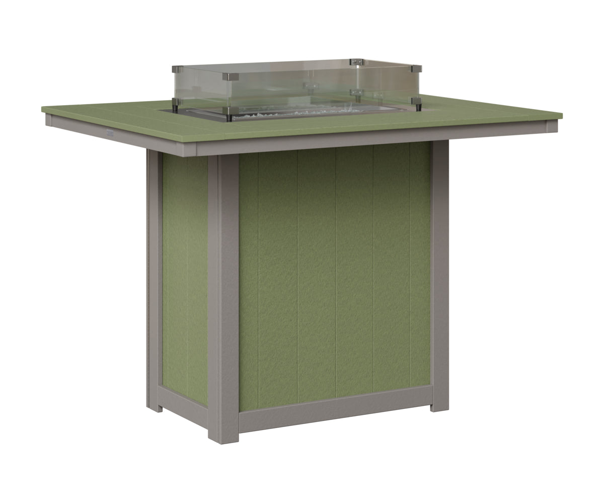 Donoma 42" x 54" Rectangular Fire Table Bar