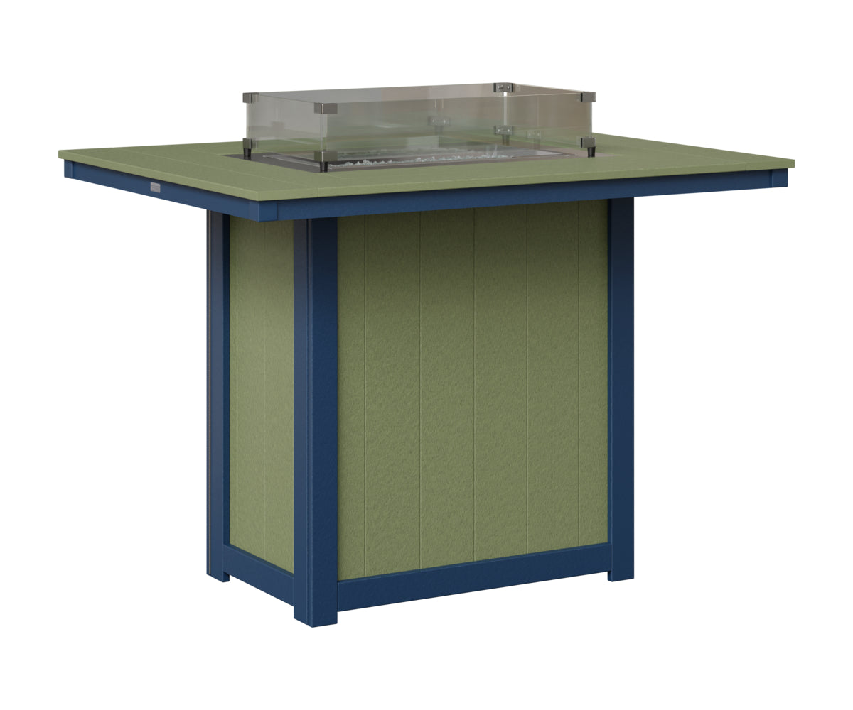 Donoma 42" x 54" Rectangular Fire Table Bar