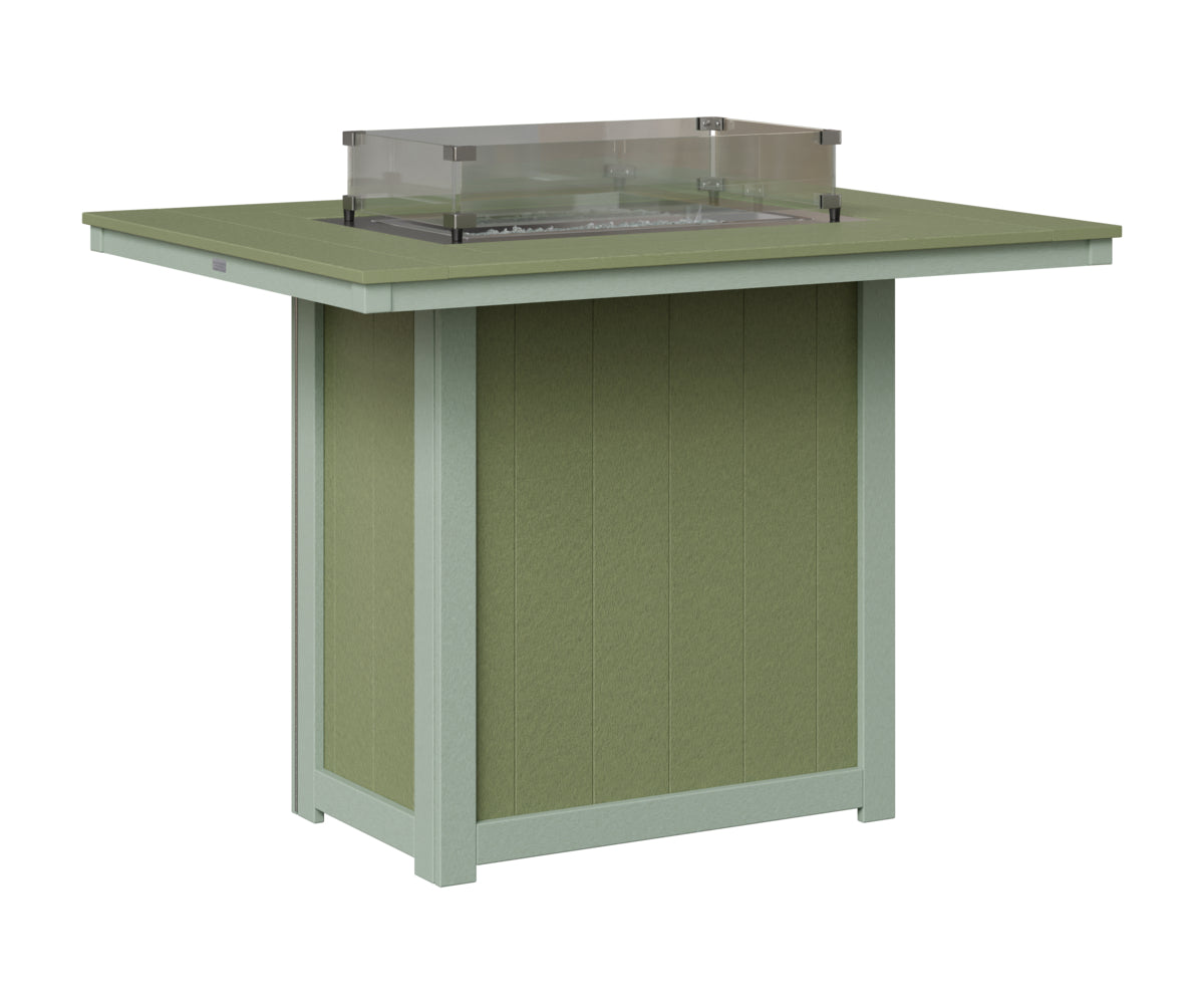 Donoma 42" x 54" Rectangular Fire Table Bar