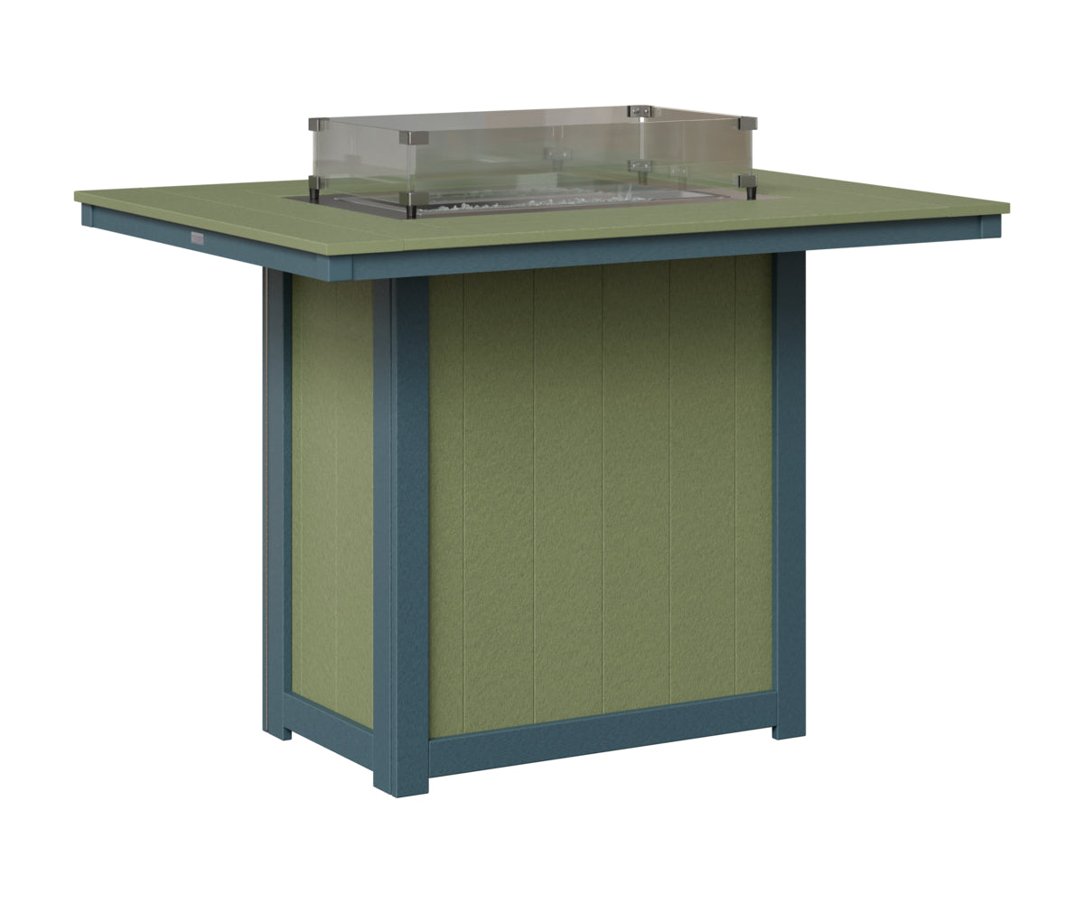 Donoma 42" x 54" Rectangular Fire Table Bar