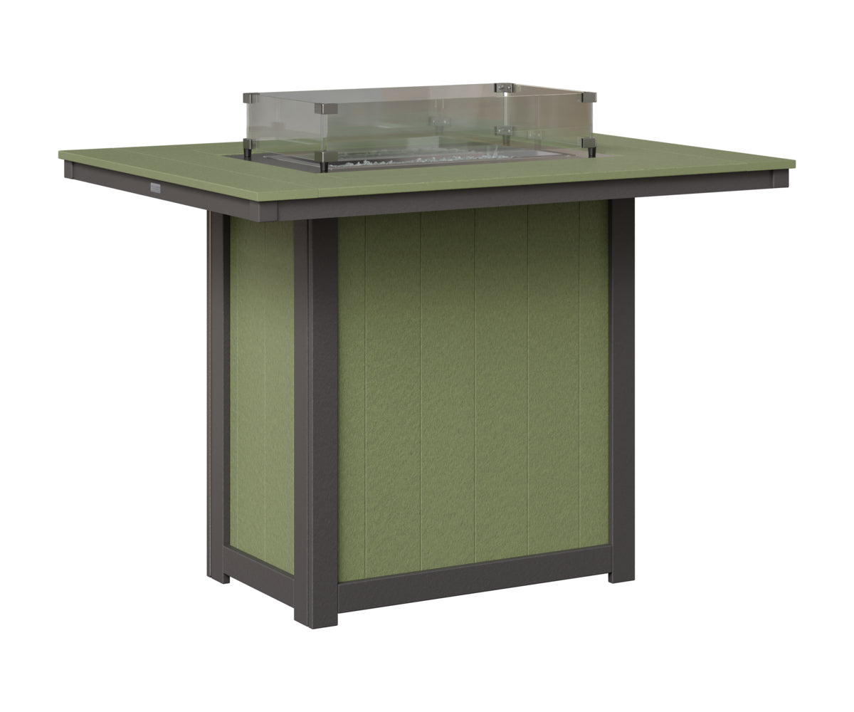 Donoma 42" x 54" Rectangular Fire Table Bar