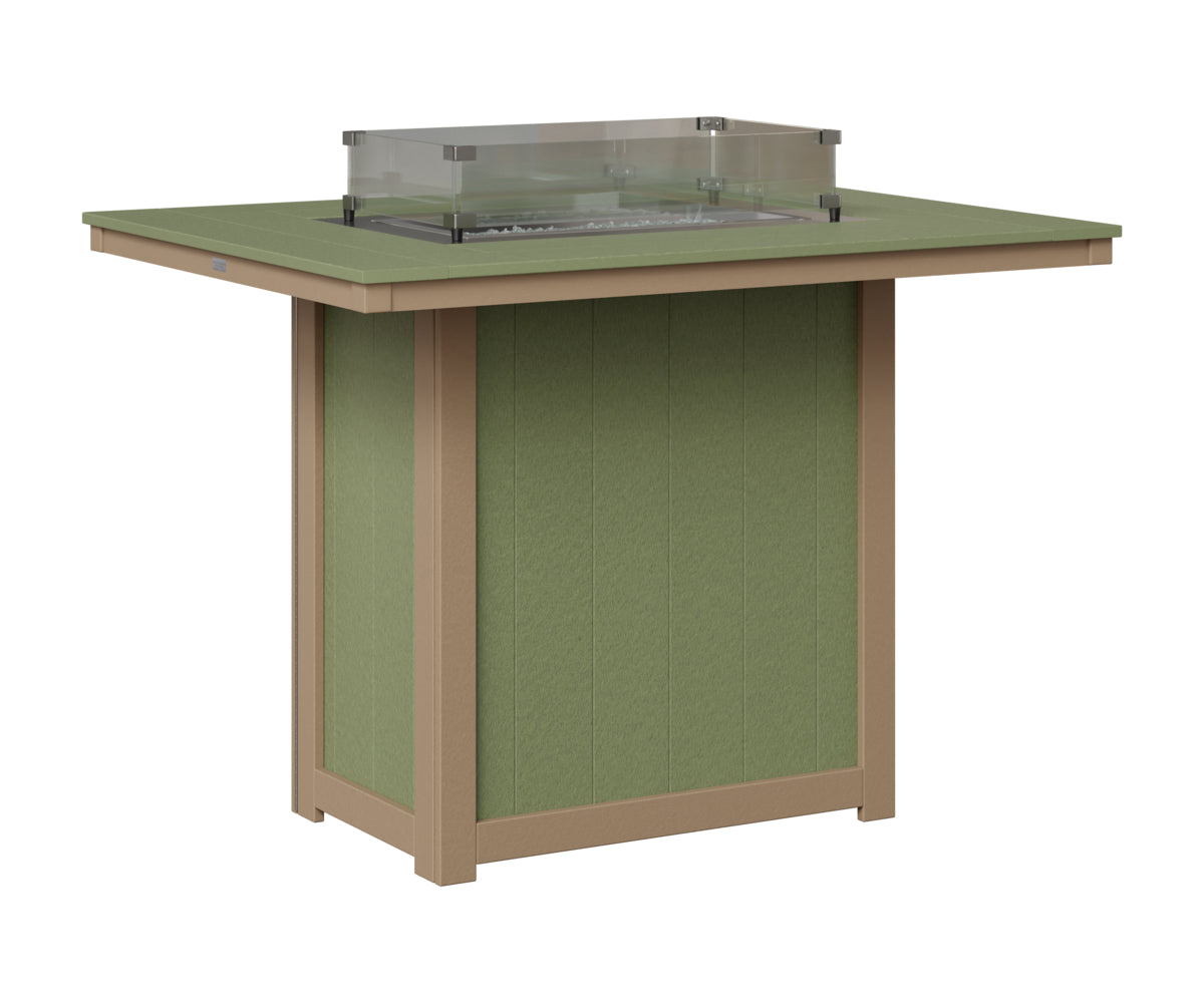 Donoma 42" x 54" Rectangular Fire Table Bar