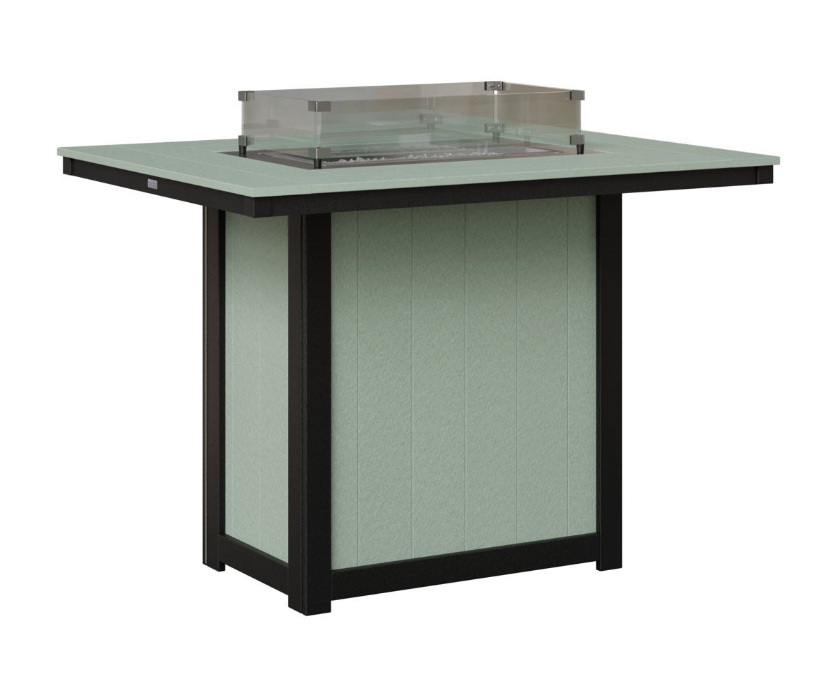 Donoma 42" x 54" Rectangular Fire Table Bar
