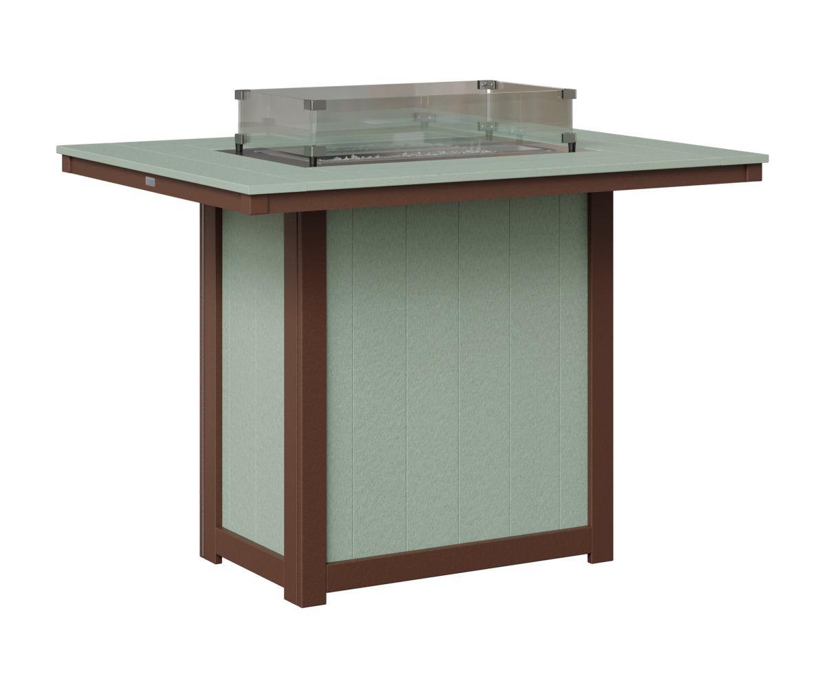 Donoma 42" x 54" Rectangular Fire Table Bar