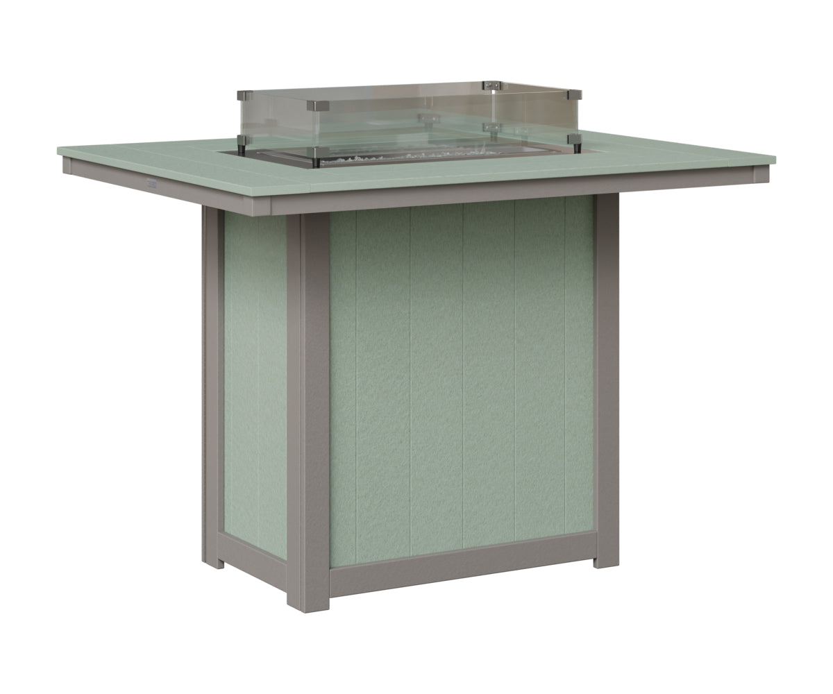 Donoma 42" x 54" Rectangular Fire Table Bar