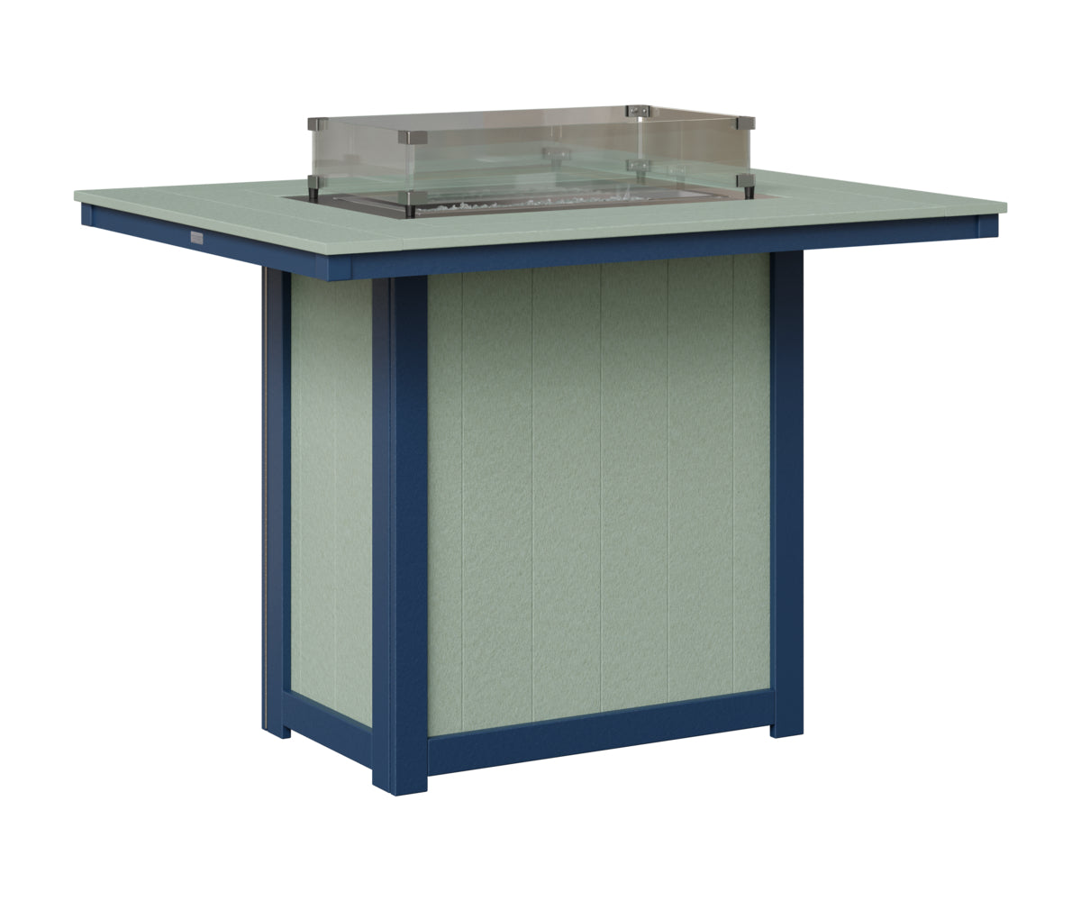 Donoma 42" x 54" Rectangular Fire Table Bar
