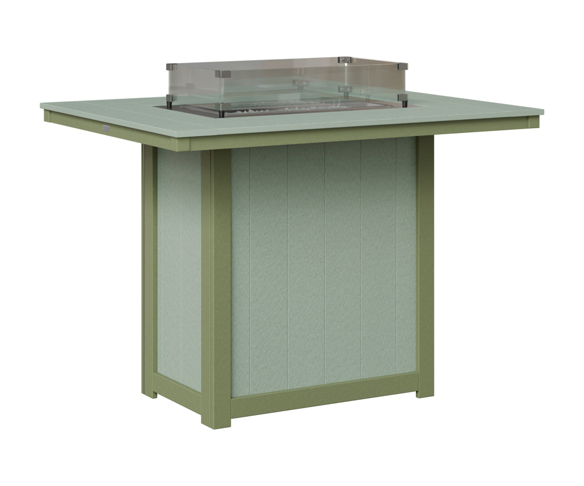 Donoma 42" x 54" Rectangular Fire Table Bar