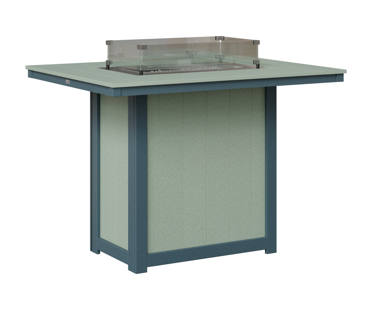 Donoma 42" x 54" Rectangular Fire Table Bar