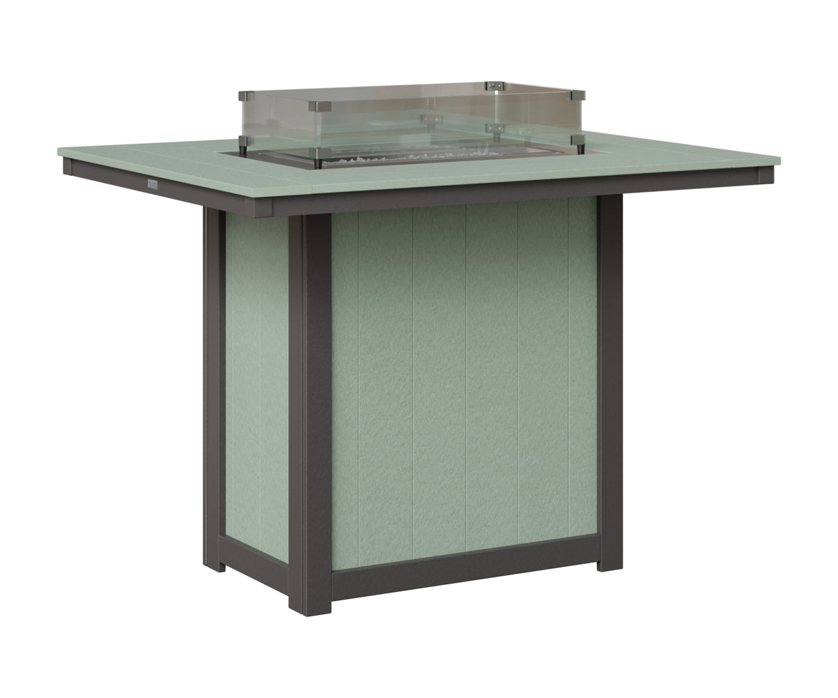 Donoma 42" x 54" Rectangular Fire Table Bar