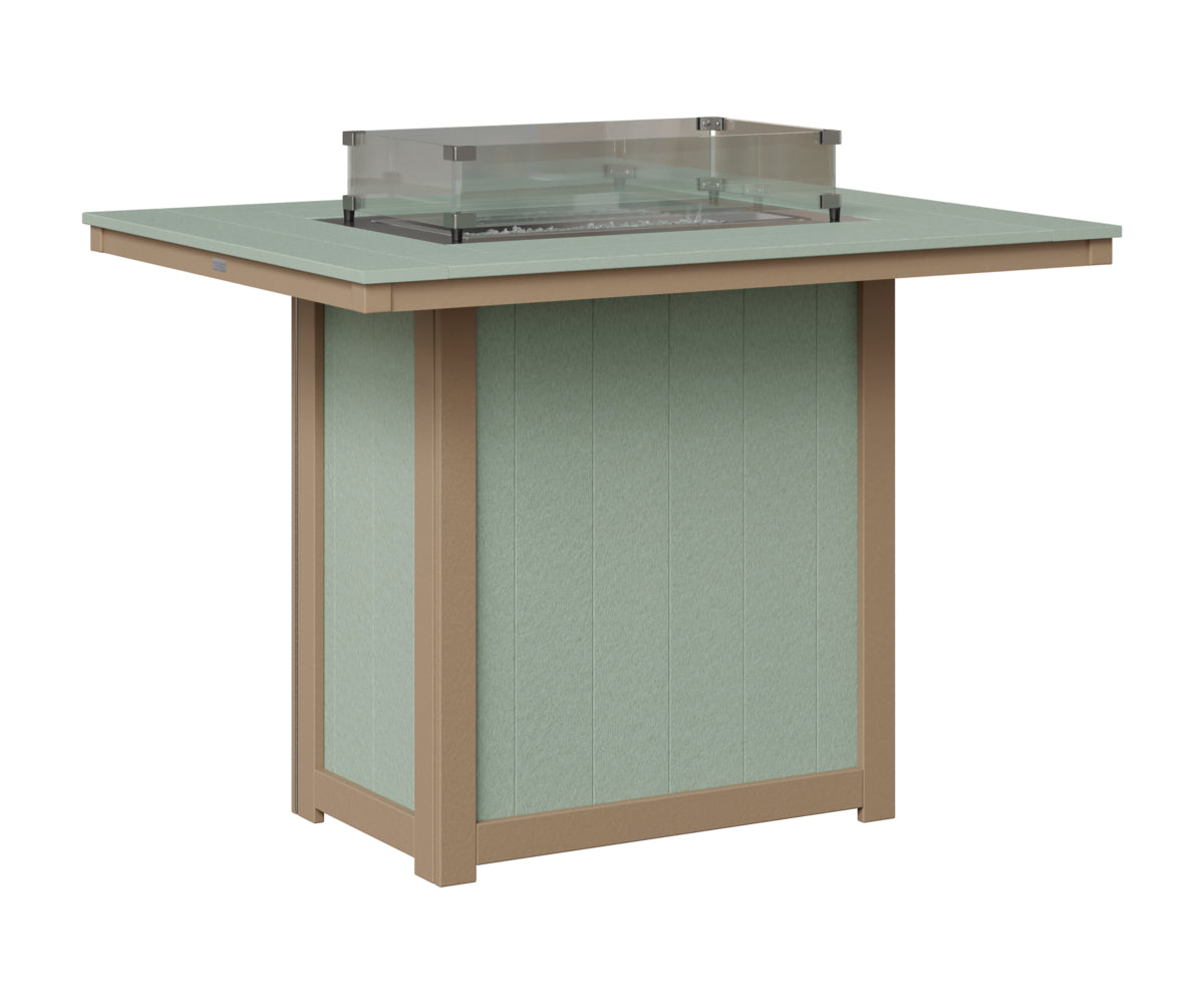 Donoma 42" x 54" Rectangular Fire Table Bar