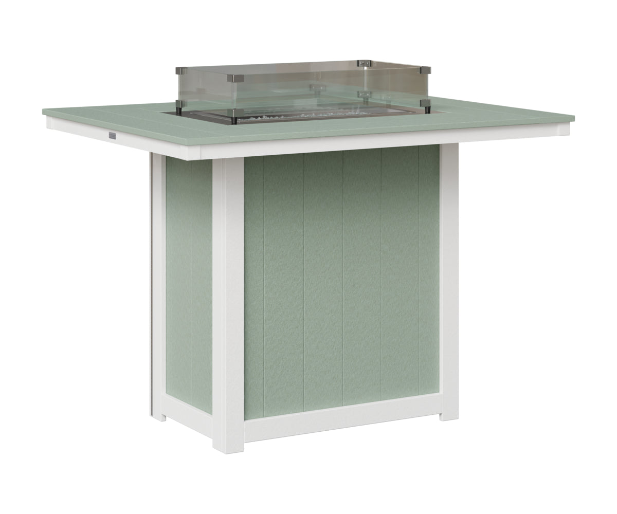 Donoma 42" x 54" Rectangular Fire Table Bar