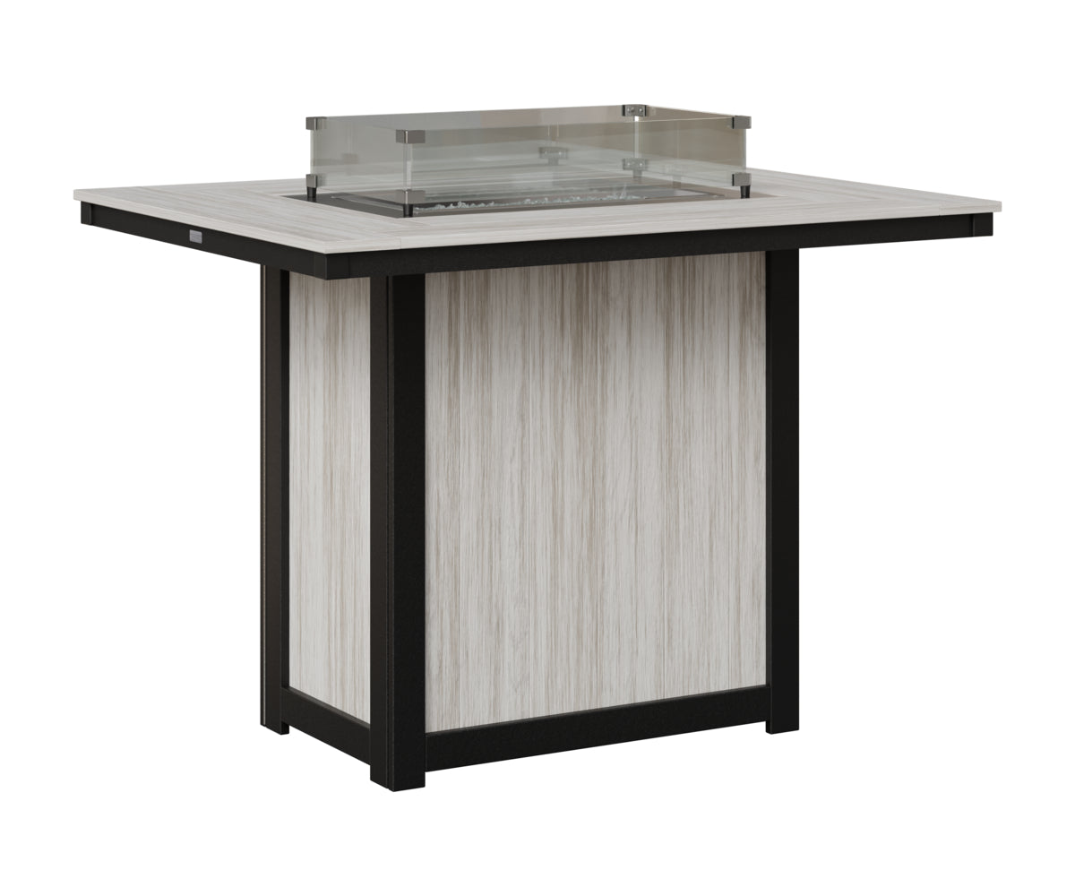 Donoma 42" x 54" Rectangular Fire Table Bar