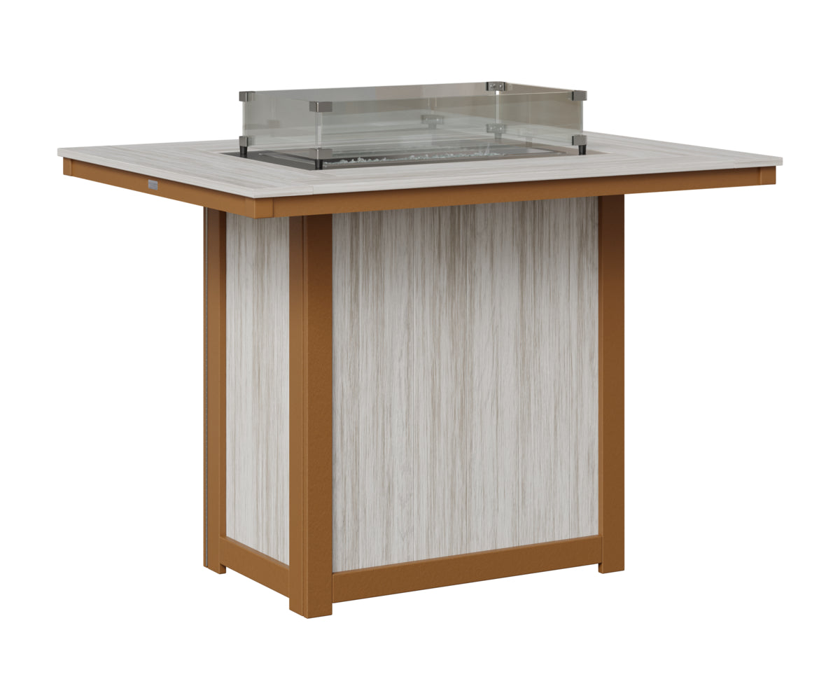 Donoma 42" x 54" Rectangular Fire Table Bar