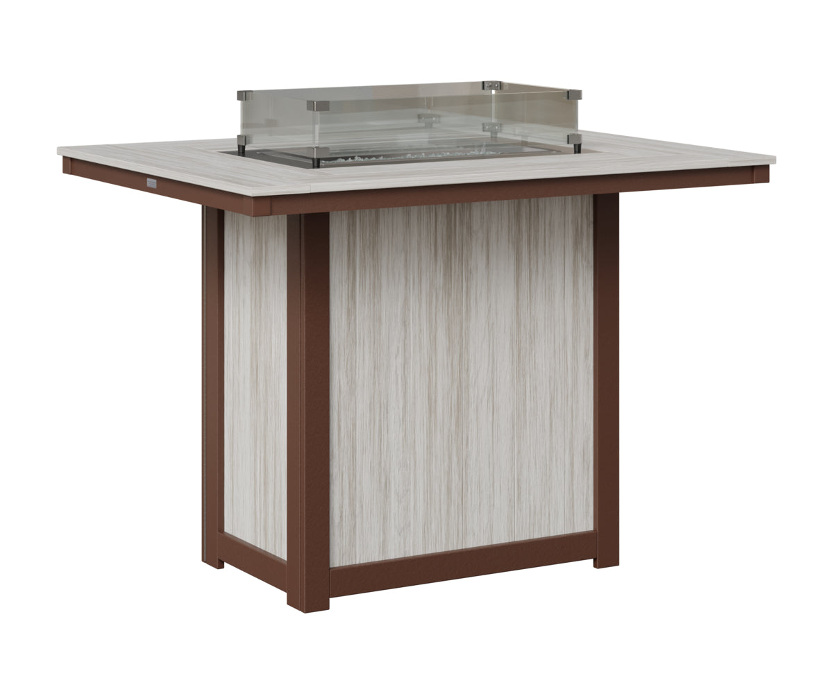 Donoma 42" x 54" Rectangular Fire Table Bar