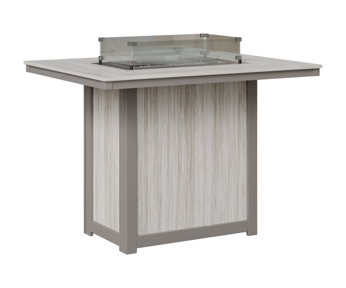 Donoma 42" x 54" Rectangular Fire Table Bar