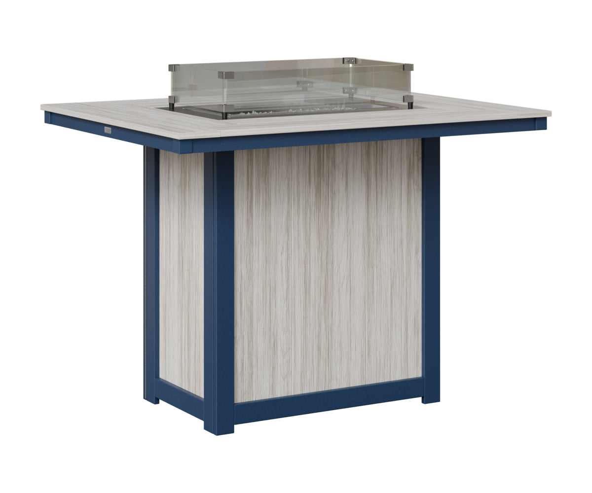 Donoma 42" x 54" Rectangular Fire Table Bar