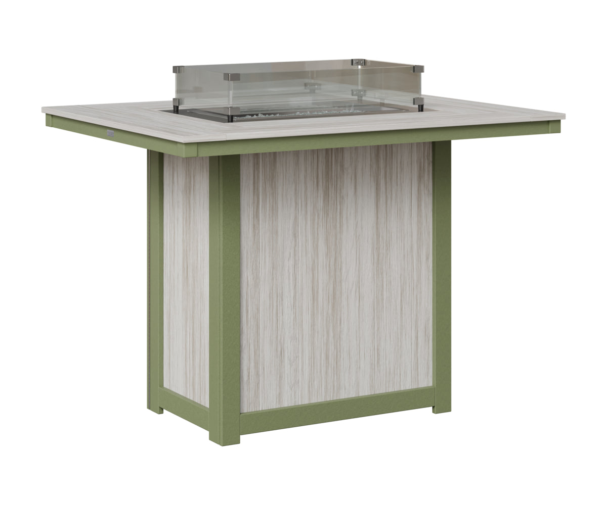 Donoma 42" x 54" Rectangular Fire Table Bar