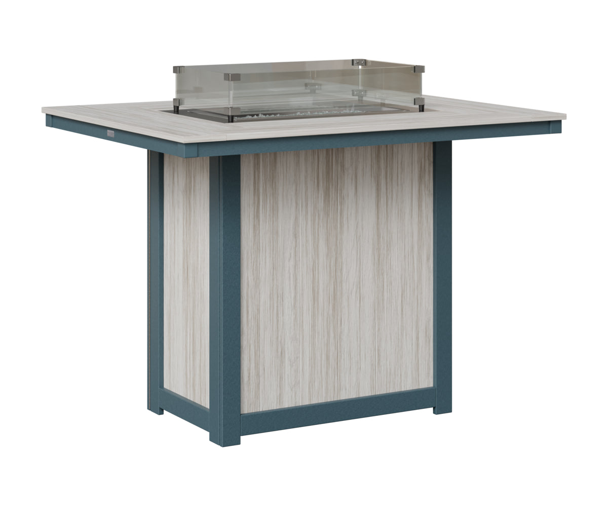 Donoma 42" x 54" Rectangular Fire Table Bar