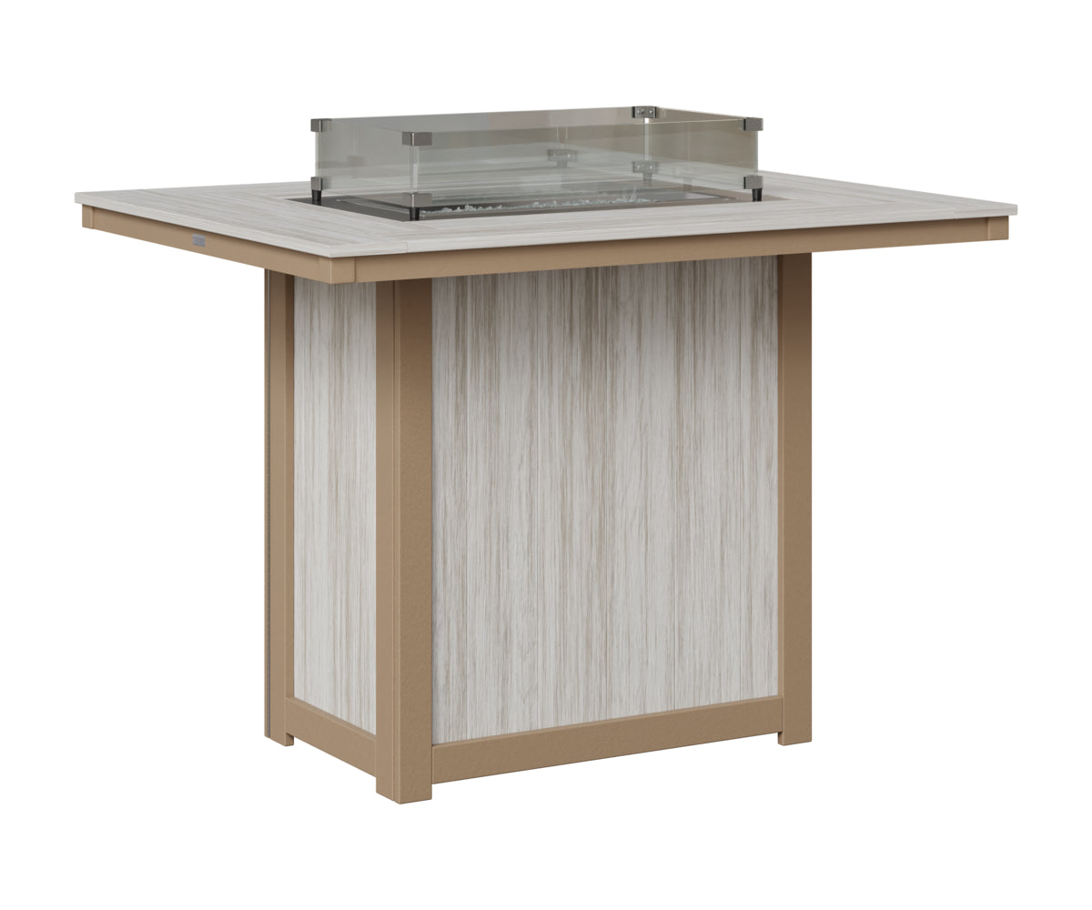 Donoma 42" x 54" Rectangular Fire Table Bar