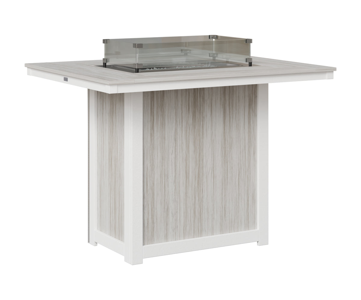 Donoma 42" x 54" Rectangular Fire Table Bar