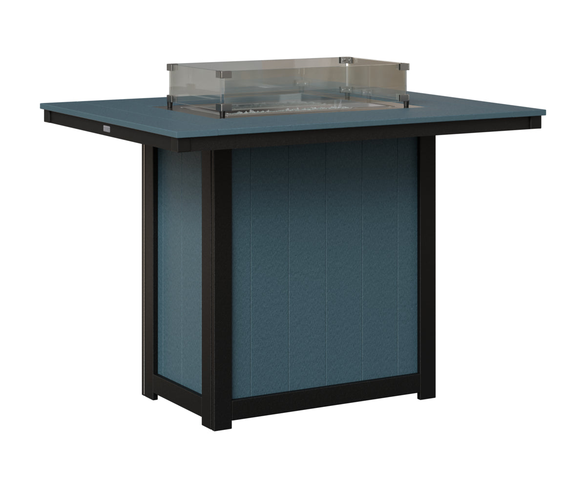 Donoma 42" x 54" Rectangular Fire Table Bar