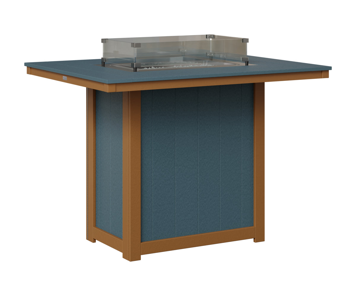 Donoma 42" x 54" Rectangular Fire Table Bar