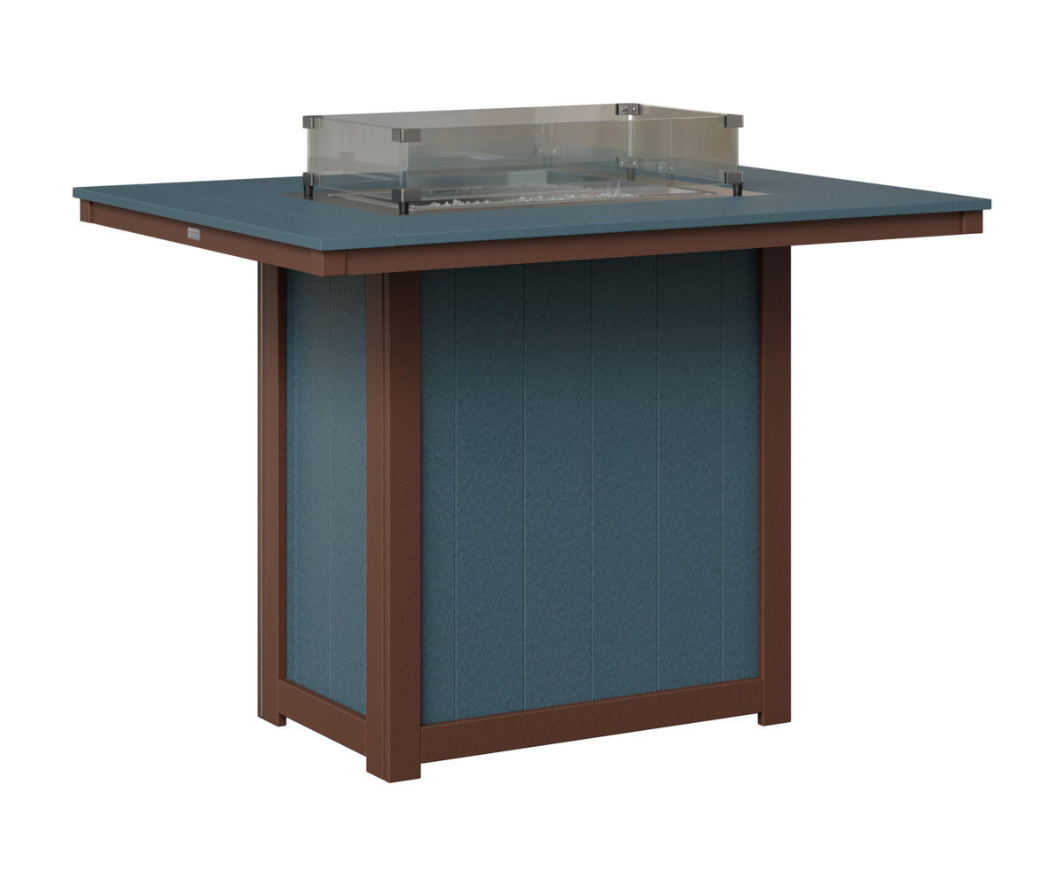 Donoma 42" x 54" Rectangular Fire Table Bar