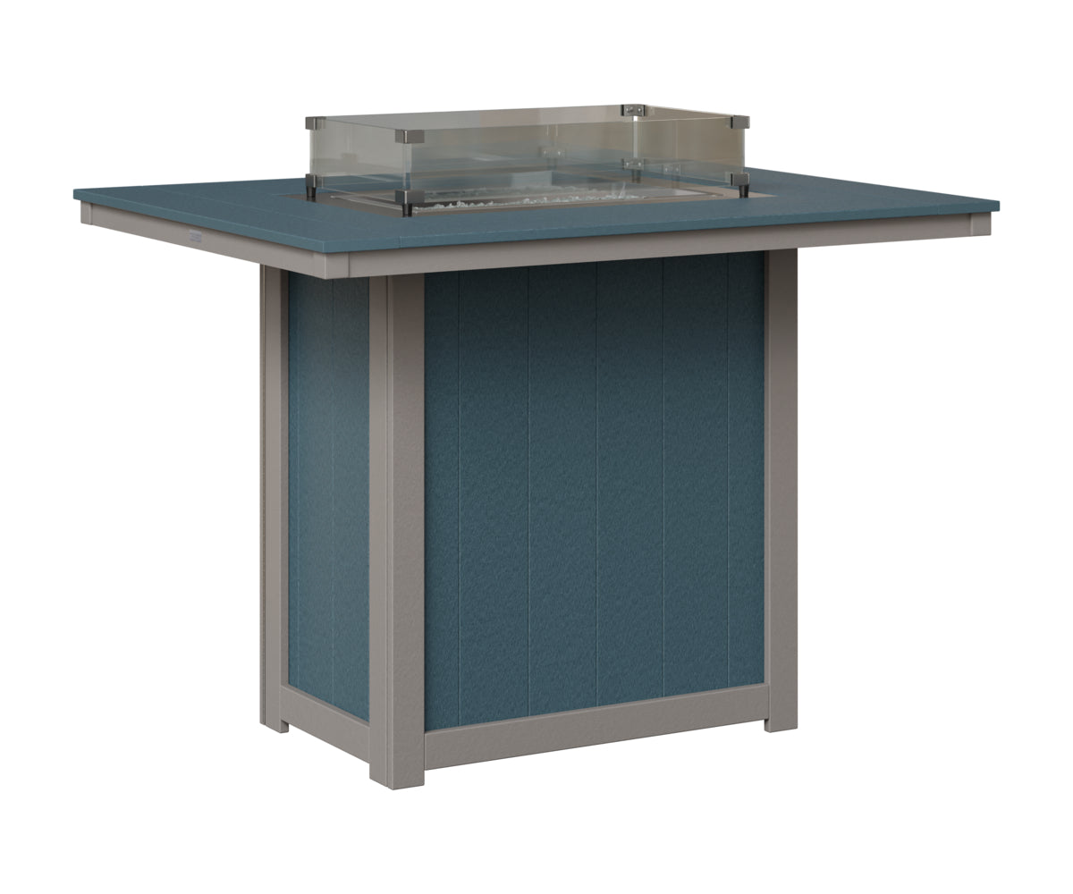 Donoma 42" x 54" Rectangular Fire Table Bar