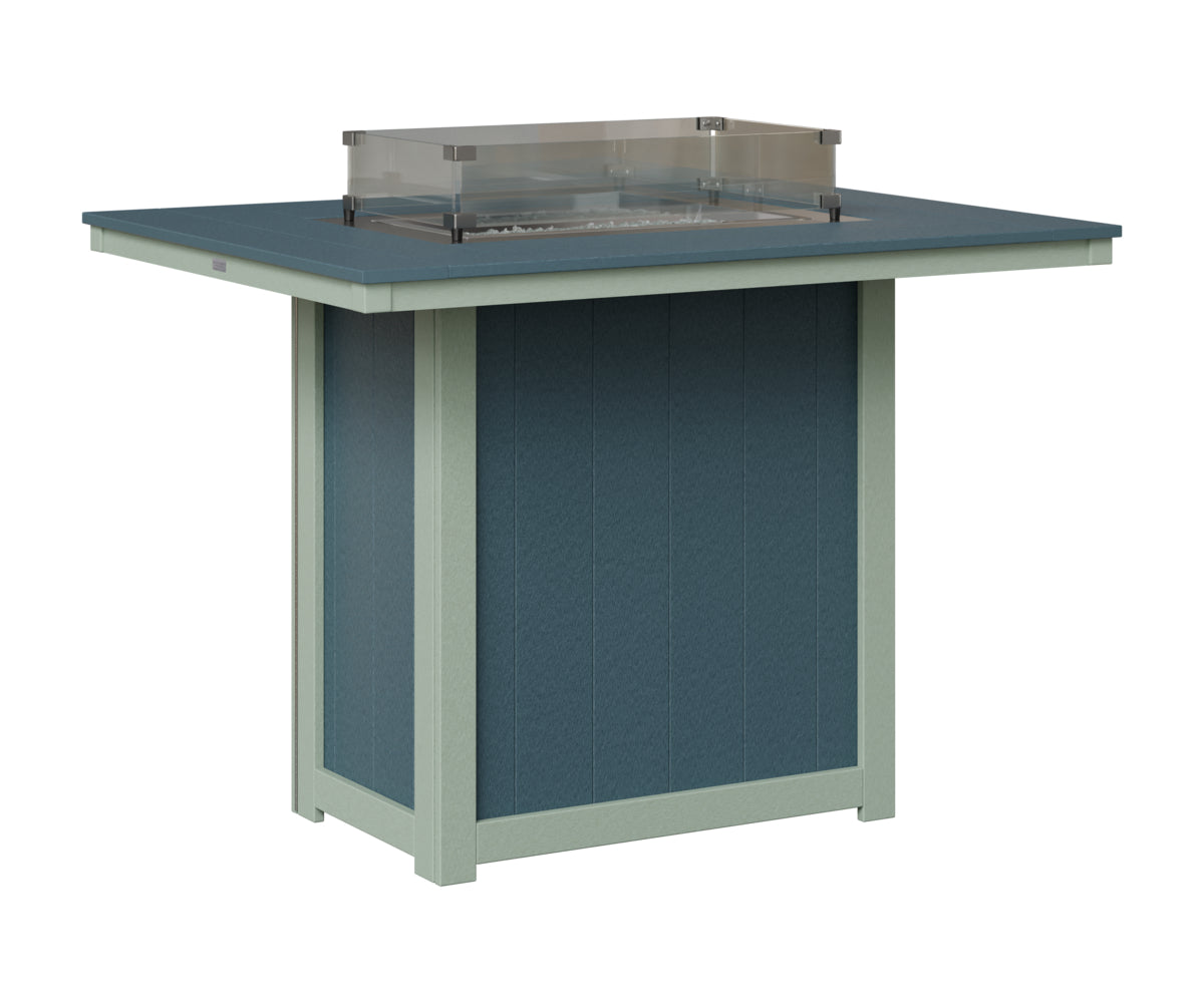 Donoma 42" x 54" Rectangular Fire Table Bar