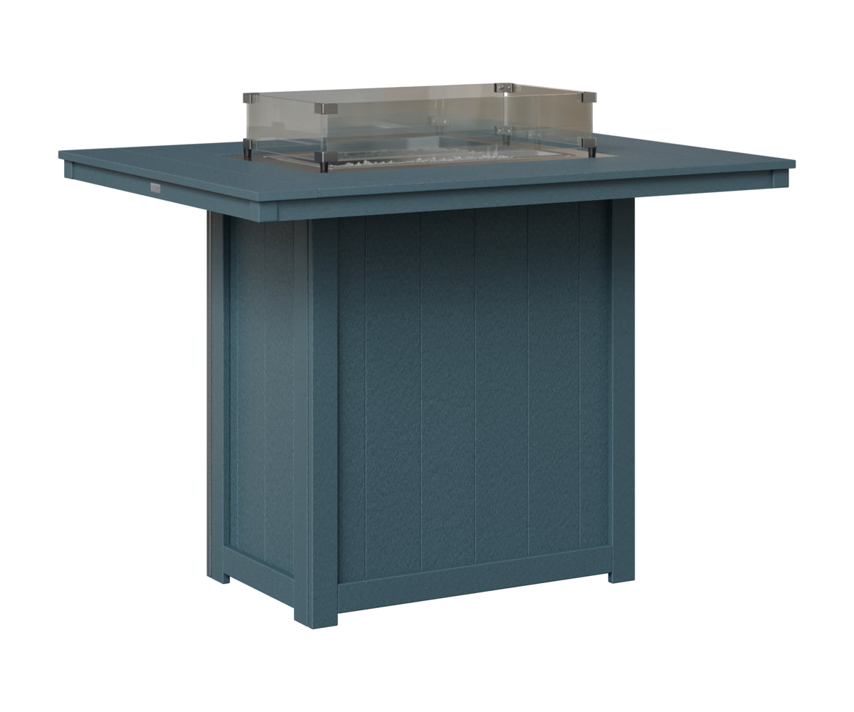 Donoma 42" x 54" Rectangular Fire Table Bar