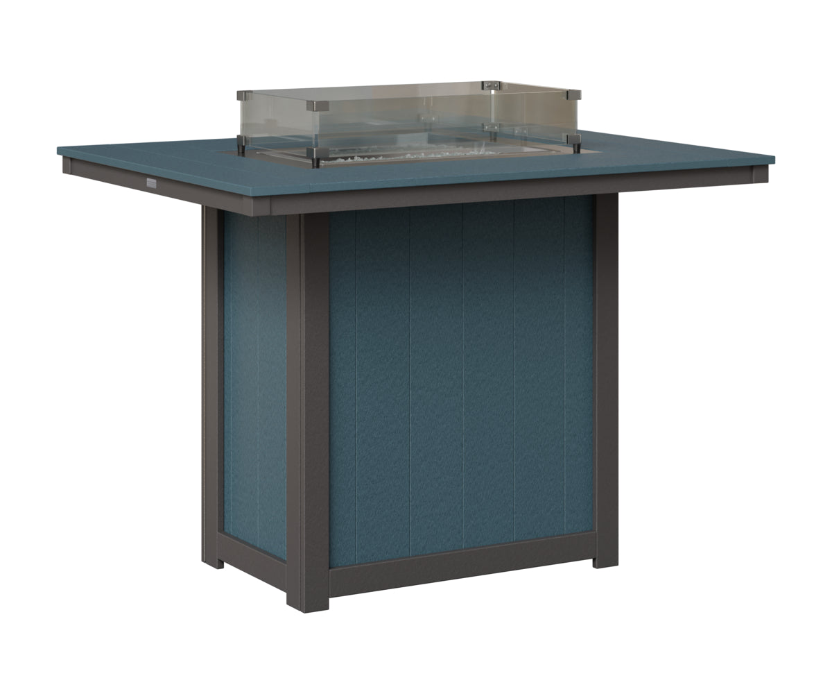Donoma 42" x 54" Rectangular Fire Table Bar