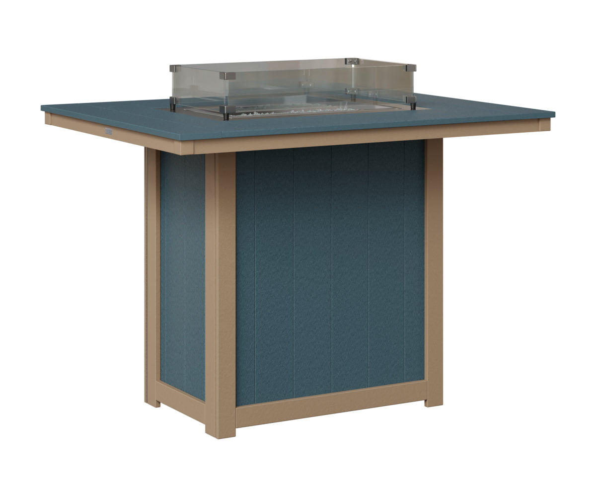 Donoma 42" x 54" Rectangular Fire Table Bar
