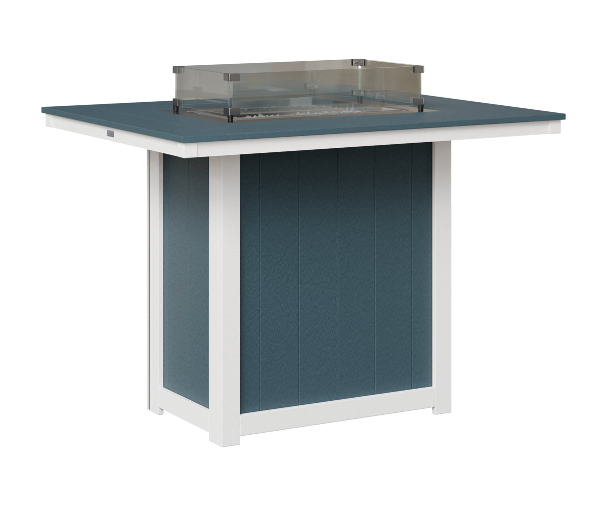 Donoma 42" x 54" Rectangular Fire Table Bar