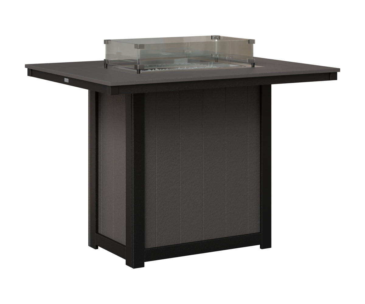 Donoma 42" x 54" Rectangular Fire Table Bar