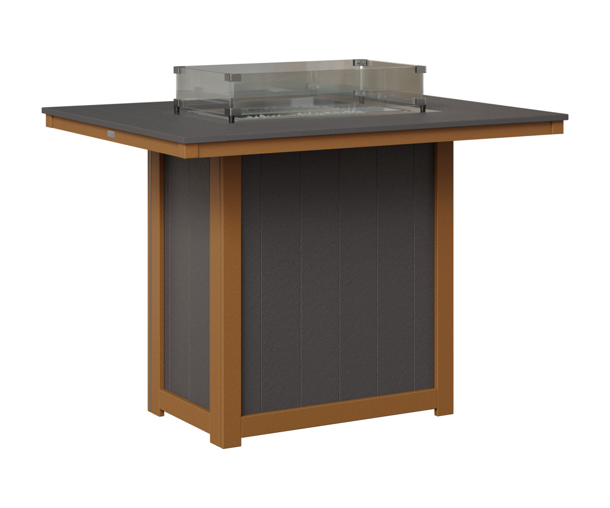 Donoma 42" x 54" Rectangular Fire Table Bar