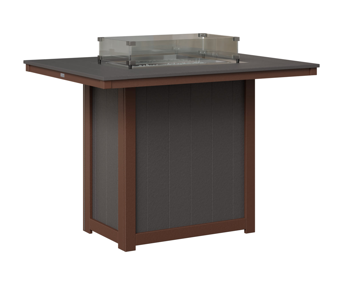Donoma 42" x 54" Rectangular Fire Table Bar