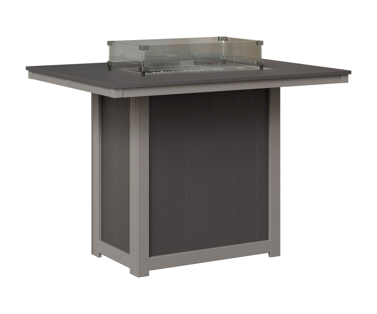 Donoma 42" x 54" Rectangular Fire Table Bar