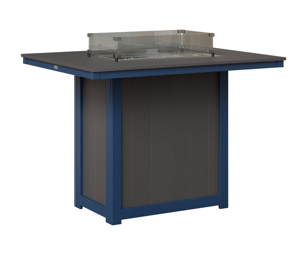 Donoma 42" x 54" Rectangular Fire Table Bar