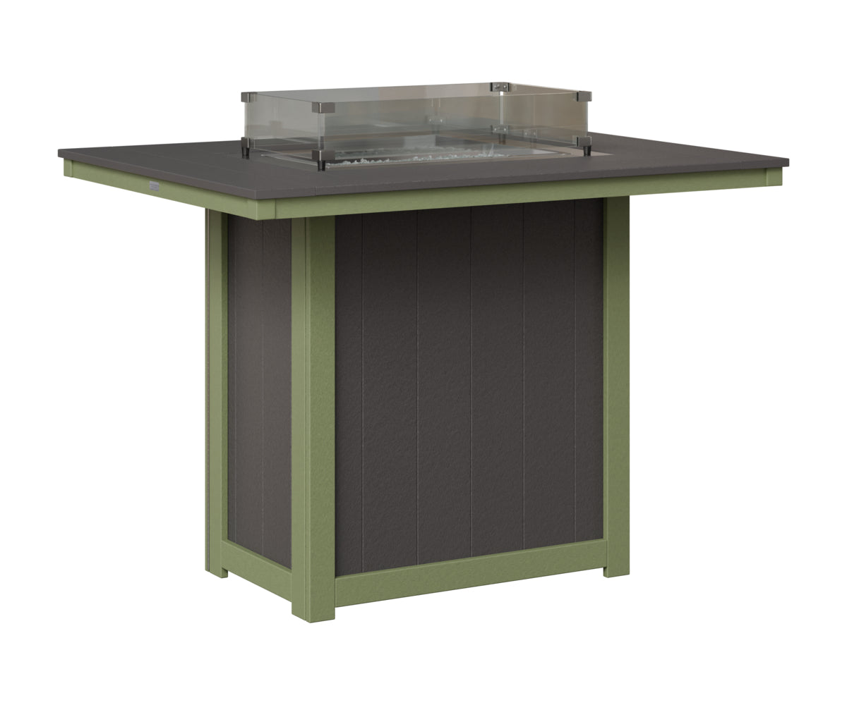 Donoma 42" x 54" Rectangular Fire Table Bar