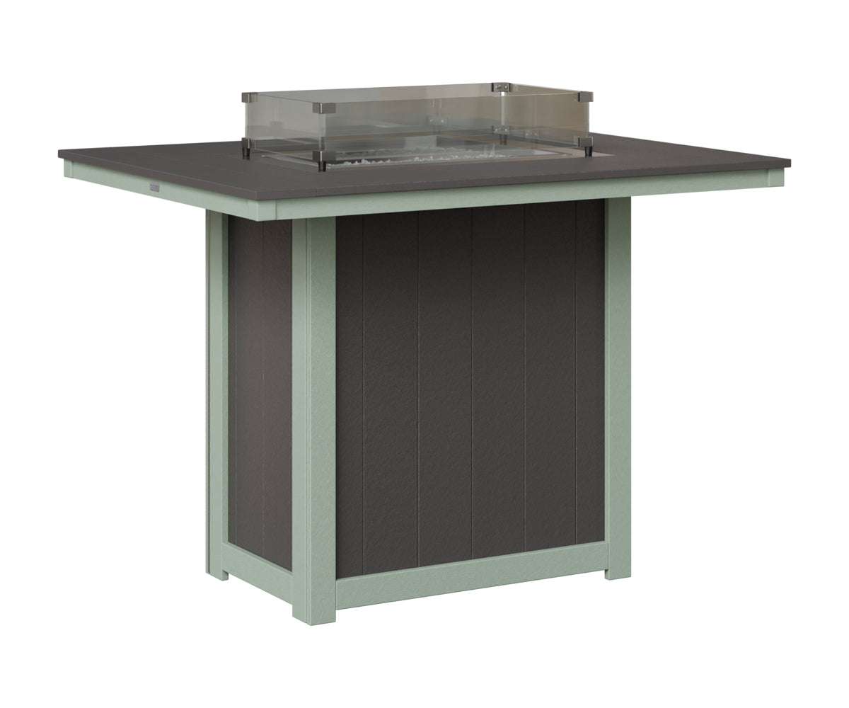 Donoma 42" x 54" Rectangular Fire Table Bar