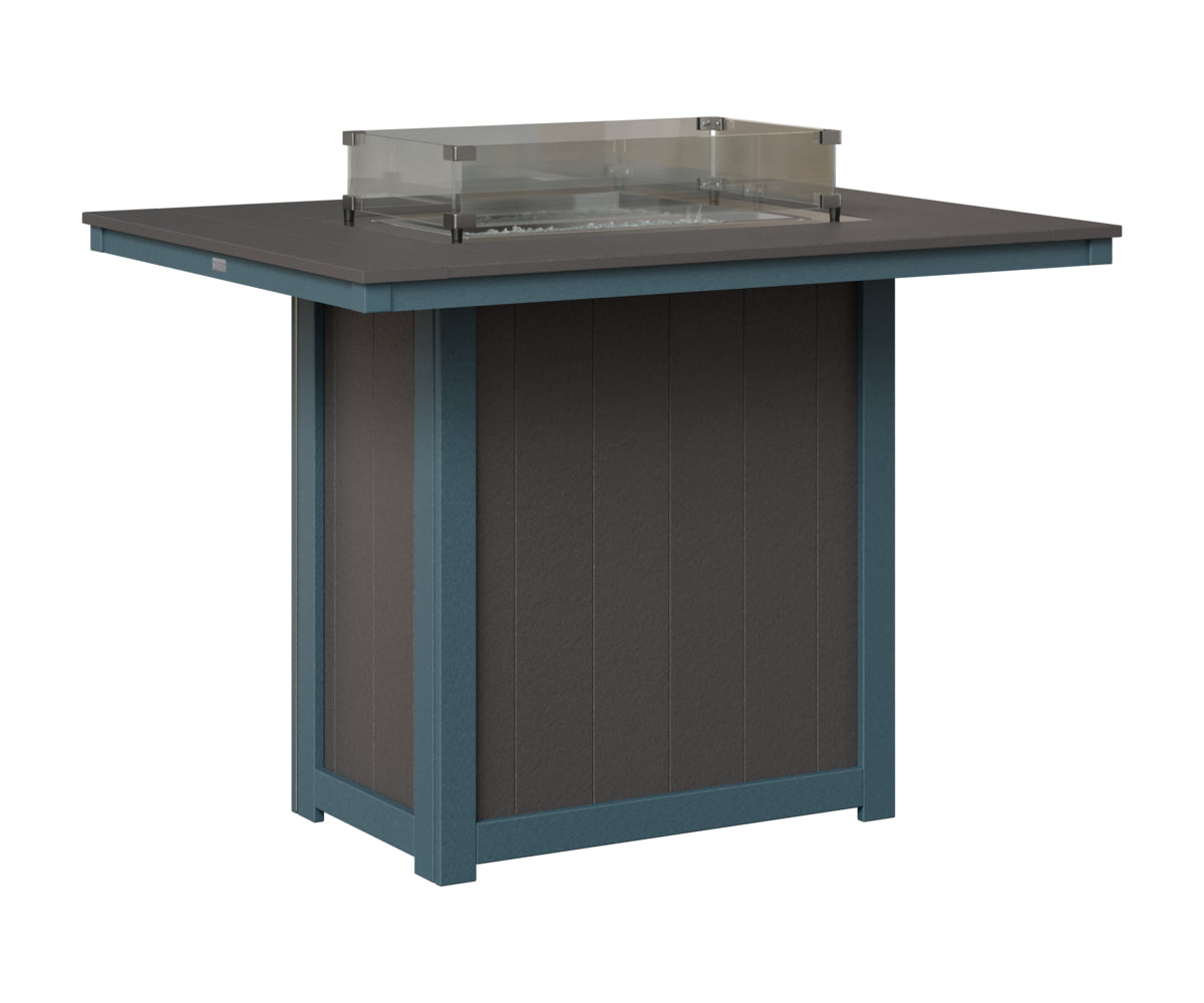 Donoma 42" x 54" Rectangular Fire Table Bar