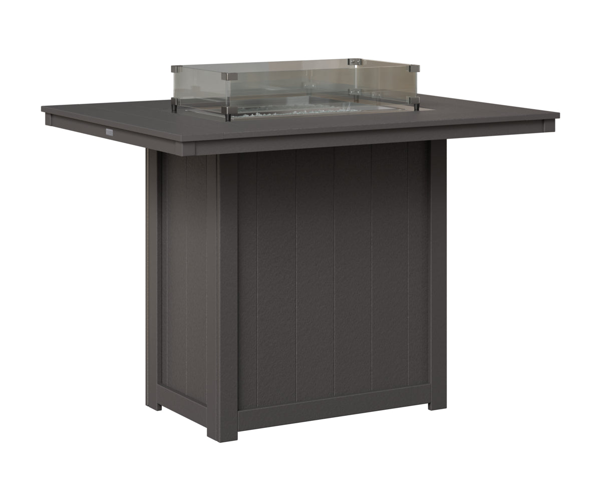 Donoma 42" x 54" Rectangular Fire Table Bar