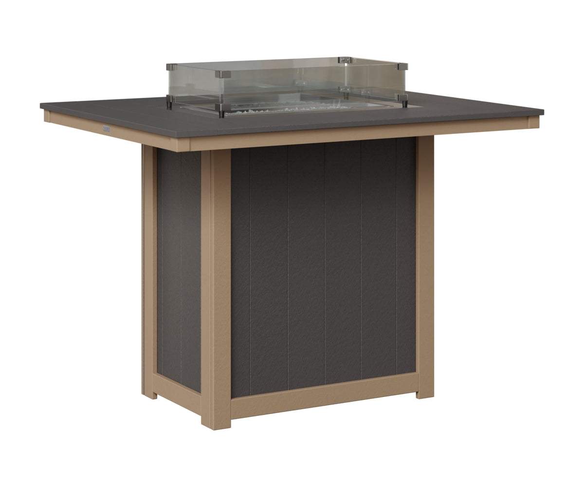 Donoma 42" x 54" Rectangular Fire Table Bar