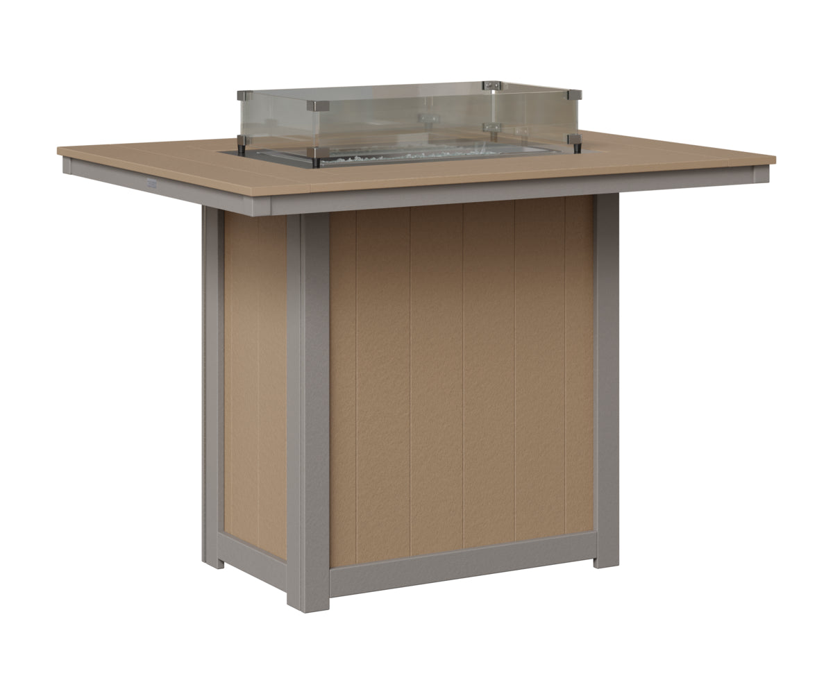 Donoma 42" x 54" Rectangular Fire Table Bar