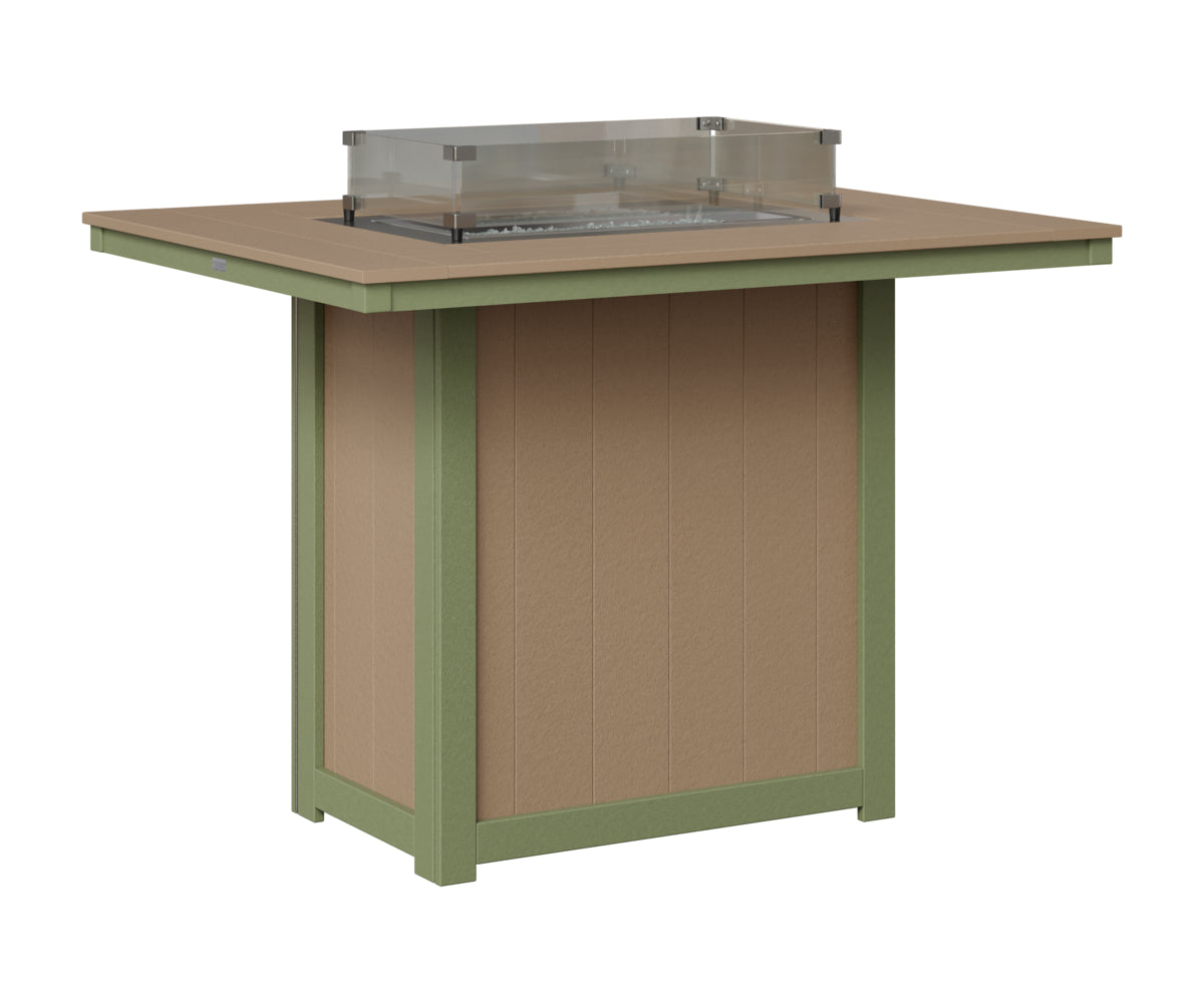 Donoma 42" x 54" Rectangular Fire Table Bar