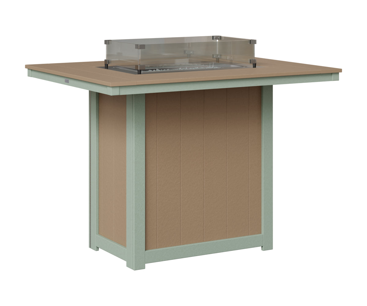 Donoma 42" x 54" Rectangular Fire Table Bar