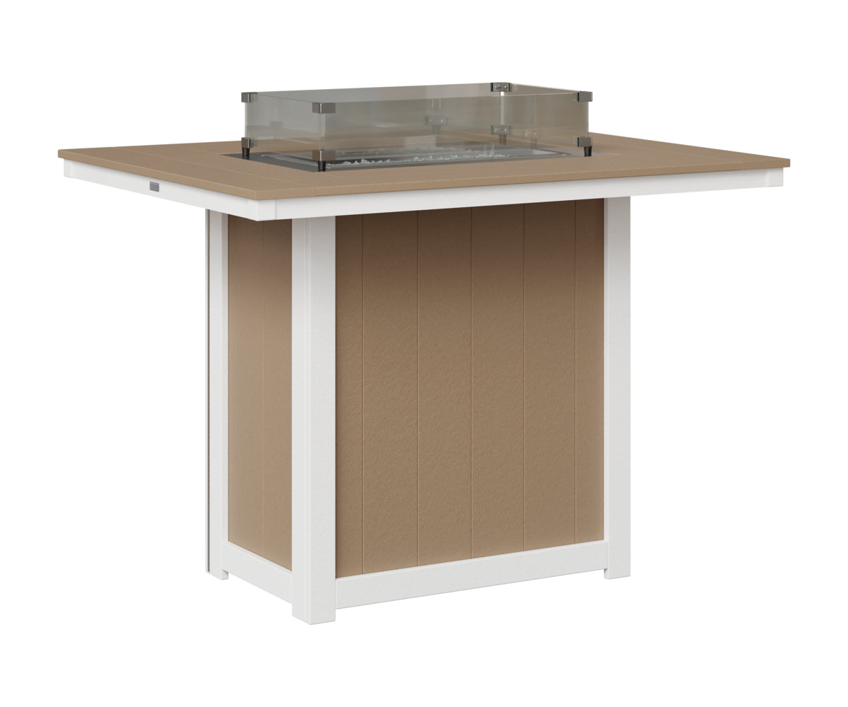 Donoma 42" x 54" Rectangular Fire Table Bar