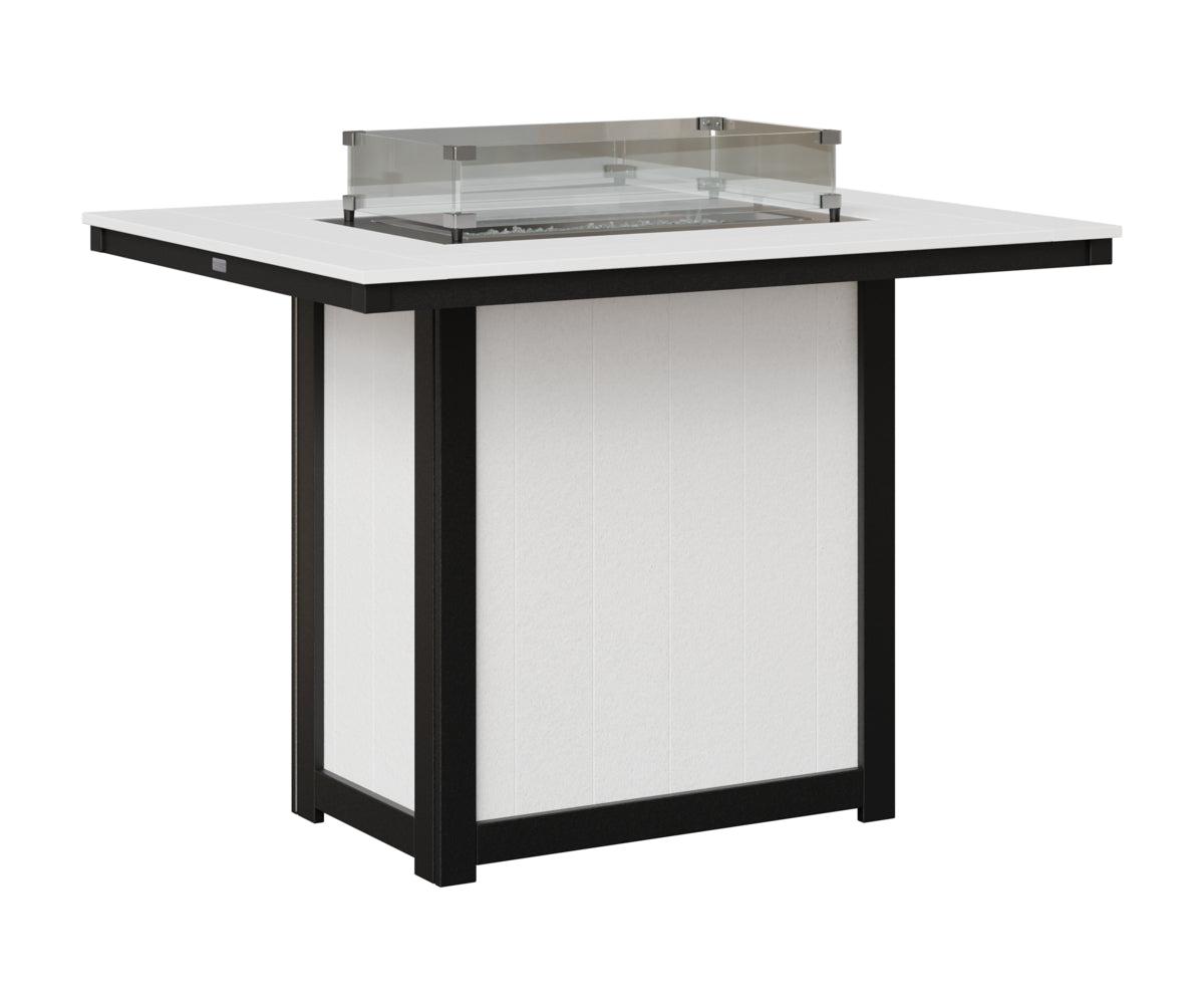Donoma 42" x 54" Rectangular Fire Table Bar